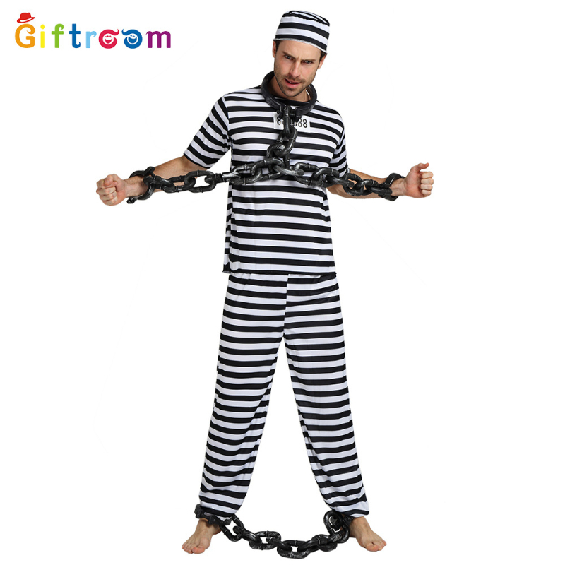 Halloween kostim zatvorenika za scensku izvedbu – unisex kostim za parove