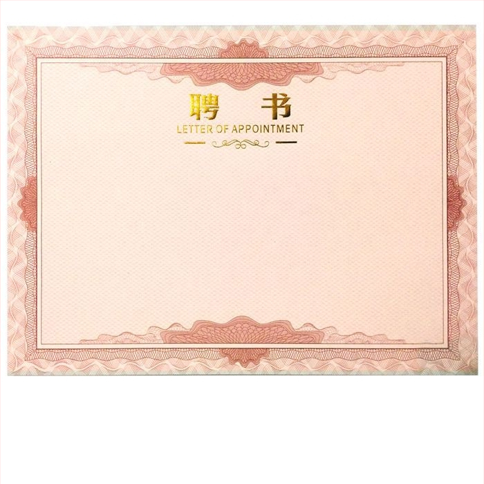 Unique Certificate Paper – tanúsítványhoz való papír, általános papír, ajándék osztálytárs számára