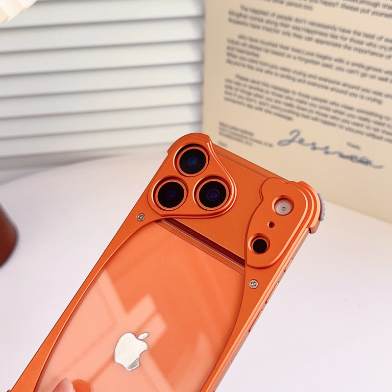 Θήκη Dolphin χωρίς πλαίσιο από αλουμίνιο για iPhone 15/17 Pro Max – 2-σε-1 σχεδίαση, ανθεκτική στις πτώσεις, απαγωγή θερμότητας, μαγνητική πρόσδεση, φινίρισμα ματ, συμβατή με iPhone 15, 17 Pro Max, 15 Pro, 16 Pro, 17 Pro, 17 Air