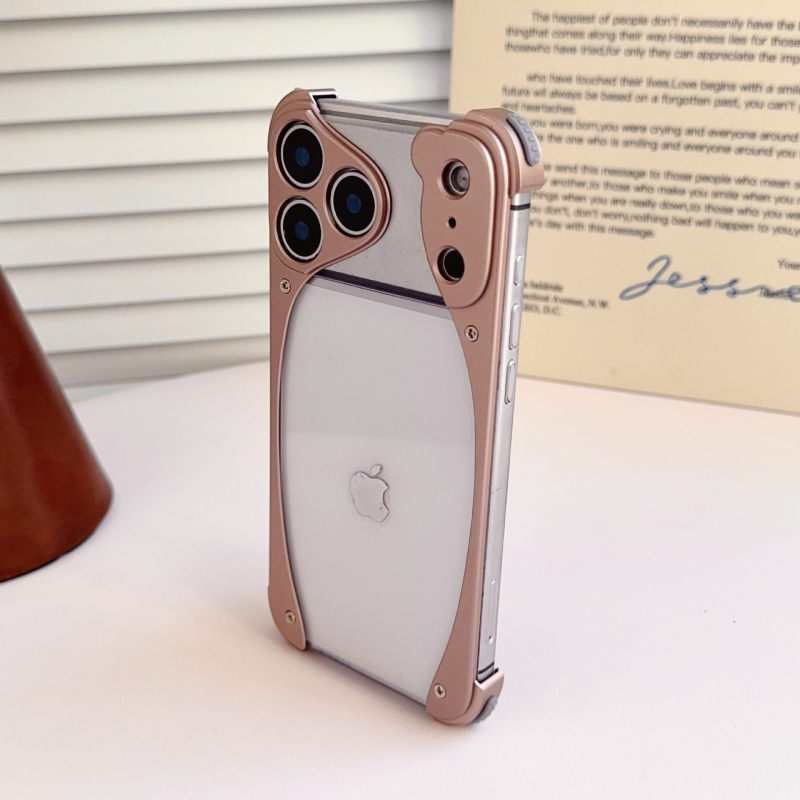 Θήκη Dolphin χωρίς πλαίσιο από αλουμίνιο για iPhone 15/17 Pro Max – 2-σε-1 σχεδίαση, ανθεκτική στις πτώσεις, απαγωγή θερμότητας, μαγνητική πρόσδεση, φινίρισμα ματ, συμβατή με iPhone 15, 17 Pro Max, 15 Pro, 16 Pro, 17 Pro, 17 Air