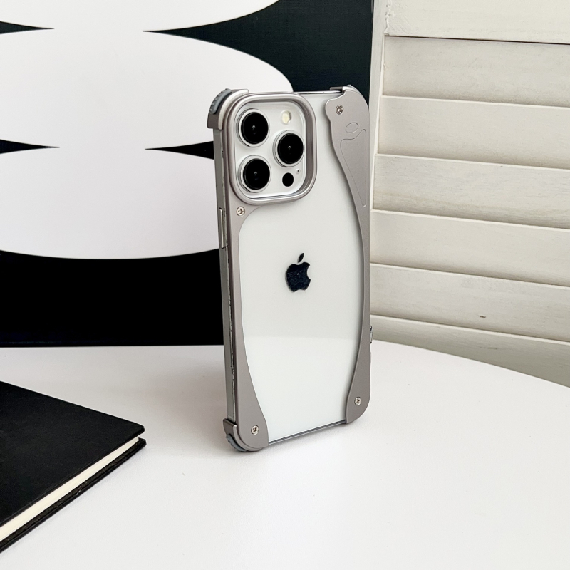 Θήκη Dolphin χωρίς πλαίσιο από αλουμίνιο για iPhone 15/17 Pro Max – 2-σε-1 σχεδίαση, ανθεκτική στις πτώσεις, απαγωγή θερμότητας, μαγνητική πρόσδεση, φινίρισμα ματ, συμβατή με iPhone 15, 17 Pro Max, 15 Pro, 16 Pro, 17 Pro, 17 Air