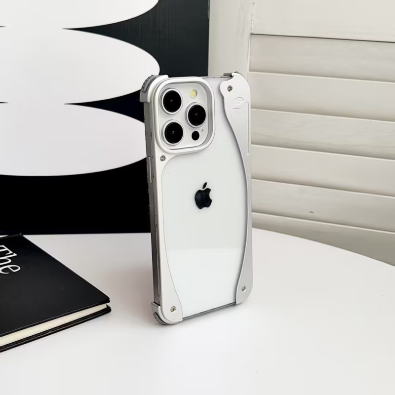 Θήκη Dolphin χωρίς πλαίσιο από αλουμίνιο για iPhone 15/17 Pro Max – 2-σε-1 σχεδίαση, ανθεκτική στις πτώσεις, απαγωγή θερμότητας, μαγνητική πρόσδεση, φινίρισμα ματ, συμβατή με iPhone 15, 17 Pro Max, 15 Pro, 16 Pro, 17 Pro, 17 Air