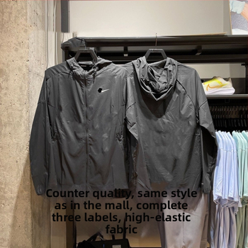 Ανδρικό εξωτερικό μπουφάν προστασίας από τον άνεμο – γρήγορο στέγνωμα, διαπνοή, UV προστασία 98, πολυεστερική σύνθεση; κατάλληλο για τρέξιμο και προπονήσεις