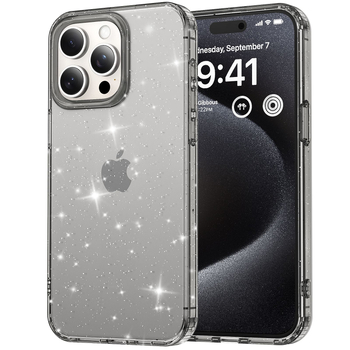 Futrola Glitter za iPhone 17 Pro Max Starry Sky BlingBling — Materijal: TPE, Otporan na udarce, Otporan na ogrebotine, Otporan na padanje, Prilagodljiva