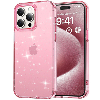 Futrola Glitter za iPhone 17 Pro Max Starry Sky BlingBling — Materijal: TPE, Otporan na udarce, Otporan na ogrebotine, Otporan na padanje, Prilagodljiva
