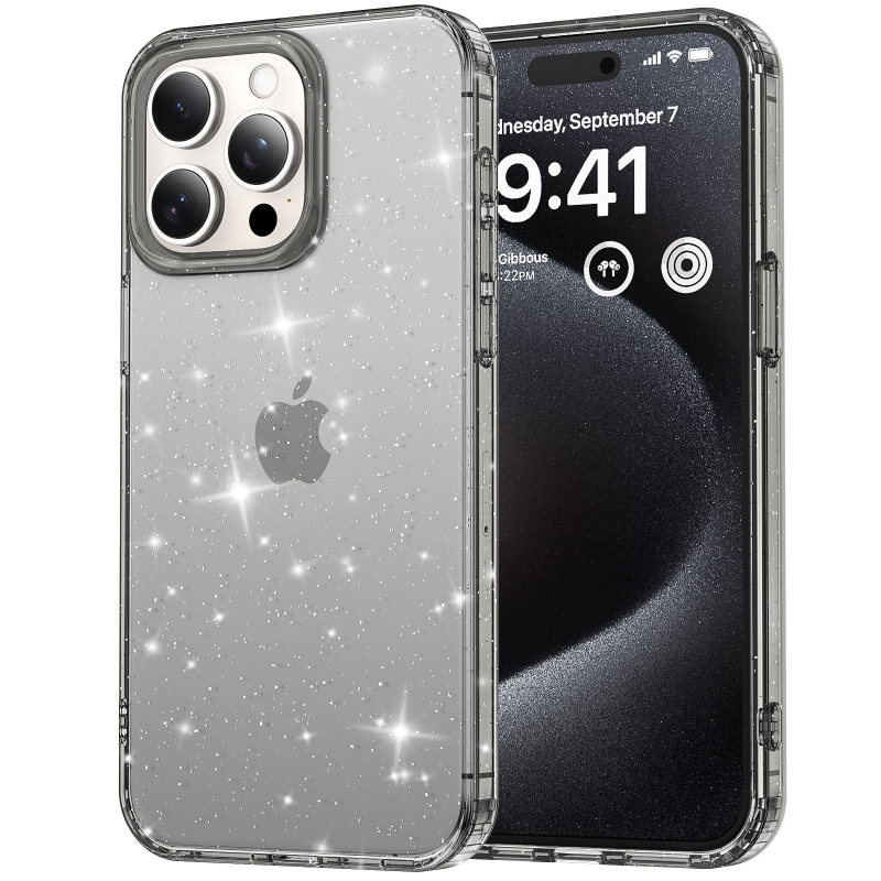 Futrola Glitter za iPhone 17 Pro Max Starry Sky BlingBling — Materijal: TPE, Otporan na udarce, Otporan na ogrebotine, Otporan na padanje, Prilagodljiva