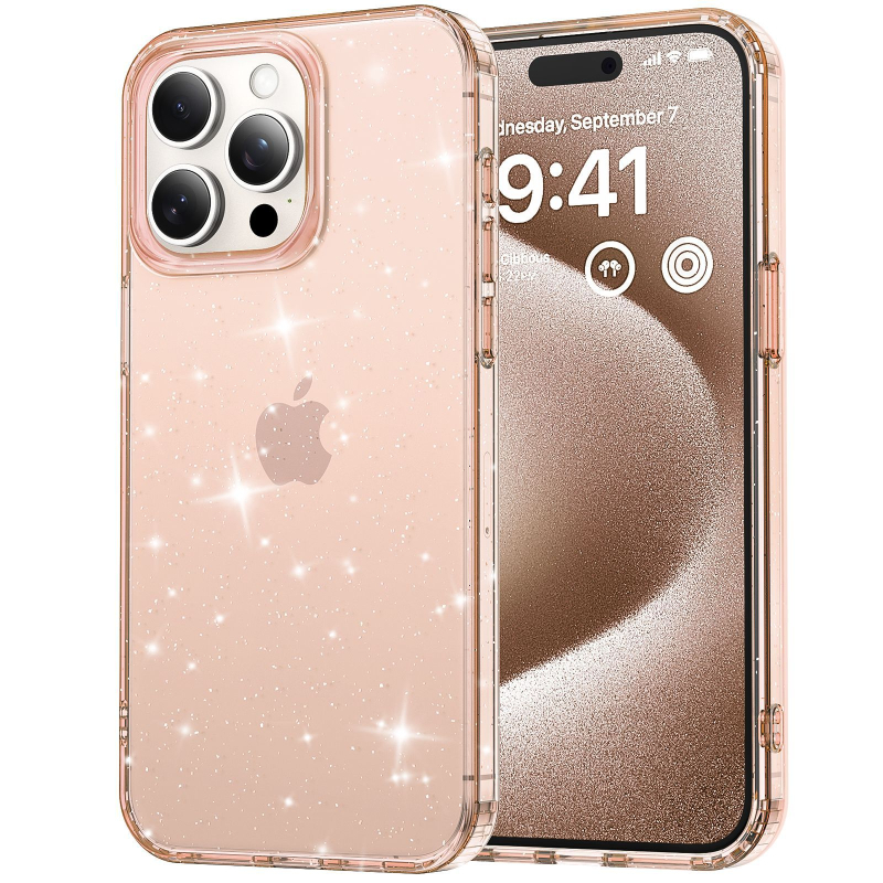 Futrola Glitter za iPhone 17 Pro Max Starry Sky BlingBling — Materijal: TPE, Otporan na udarce, Otporan na ogrebotine, Otporan na padanje, Prilagodljiva