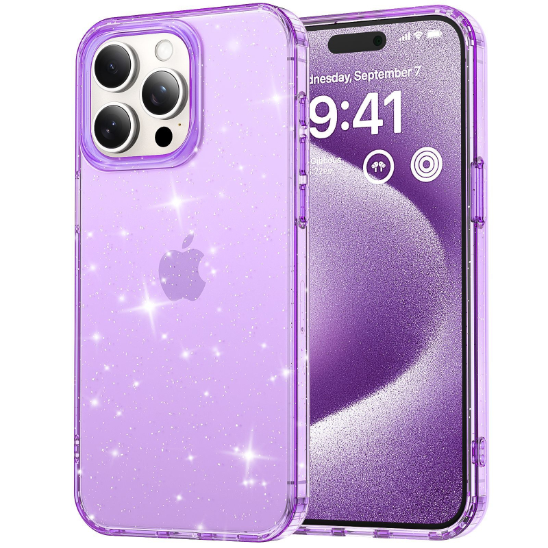 Futrola Glitter za iPhone 17 Pro Max Starry Sky BlingBling — Materijal: TPE, Otporan na udarce, Otporan na ogrebotine, Otporan na padanje, Prilagodljiva