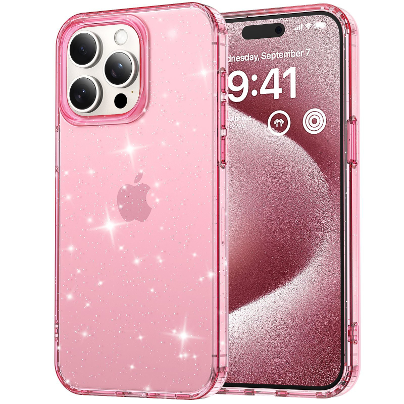 Futrola Glitter za iPhone 17 Pro Max Starry Sky BlingBling — Materijal: TPE, Otporan na udarce, Otporan na ogrebotine, Otporan na padanje, Prilagodljiva