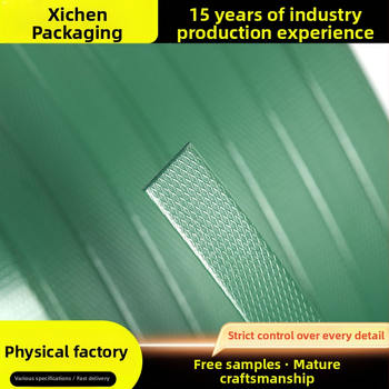 Xichen PET kézi kötöző szalag forróolvadék ragasztóval, modellek 1608/1609/1610, szakítószilárdság 1000 N, tömeg 20 kg