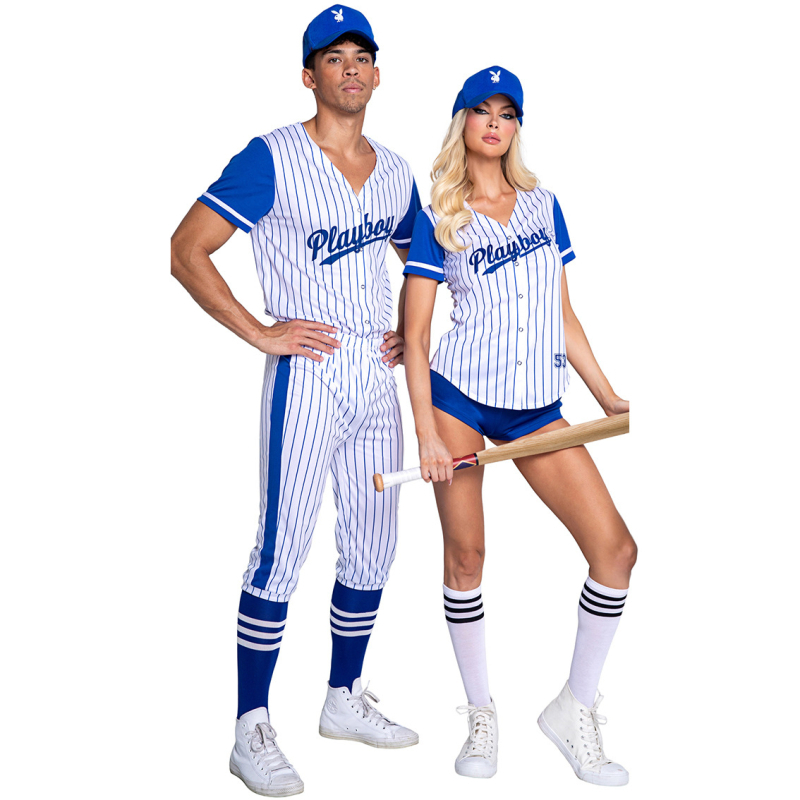 Ženska prugasta baseball uniforma – poliestersko-elastanska mješavina (90-95%), cosplay/cheerleader stil, proljeće 2025
