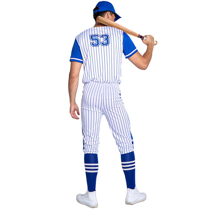 Ženska prugasta baseball uniforma – poliestersko-elastanska mješavina (90-95%), cosplay/cheerleader stil, proljeće 2025