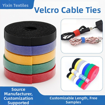 Samoolepiaci Velcro pásik pre správu káblov, nylon-poliesterová zmes, obojstranný Velcro
