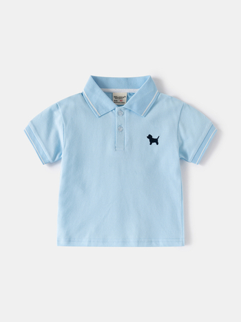 Polo majica za dječake kratkih rukava, pamuk, jednobojna, brend wellkids, uzrast 3–8 godina