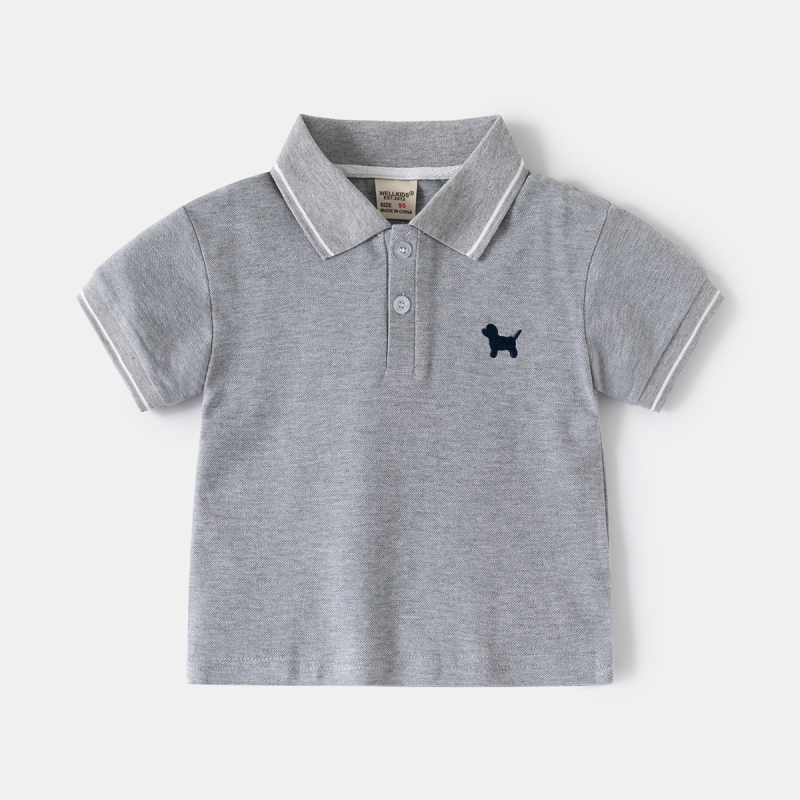 Polo majica za dječake kratkih rukava, pamuk, jednobojna, brend wellkids, uzrast 3–8 godina