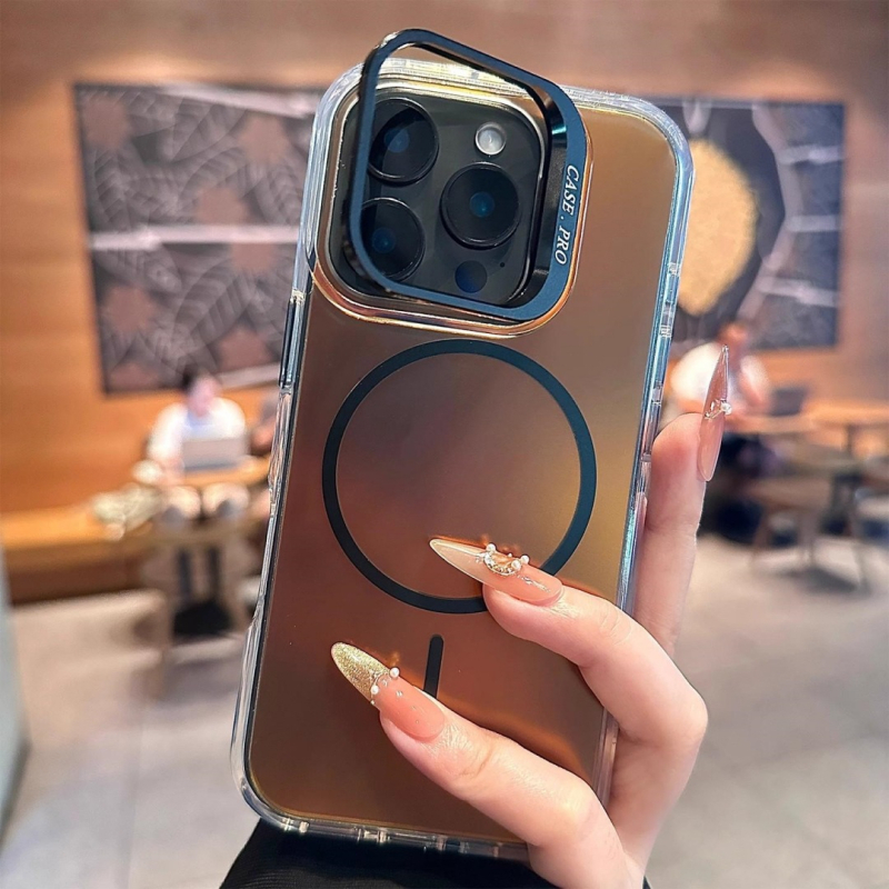 Carcasă de protecție pentru iPhone 14 Pro Max, finisaj spray acrilic, impermeabilă, anti-alunecare, atracție magnetică