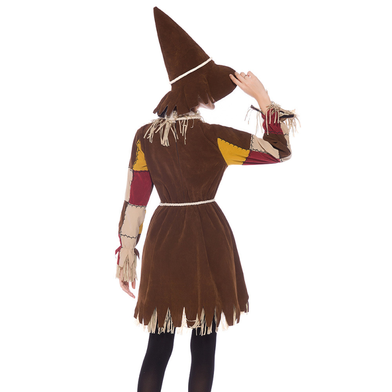 Odrasli Halloween cosplay kostim: Wizard of Oz Scarecrow, set roditelj-dijete, krzno i poliester za kazališne predstave