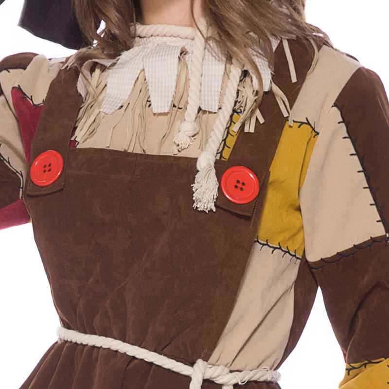 Odrasli Halloween cosplay kostim: Wizard of Oz Scarecrow, set roditelj-dijete, krzno i poliester za kazališne predstave