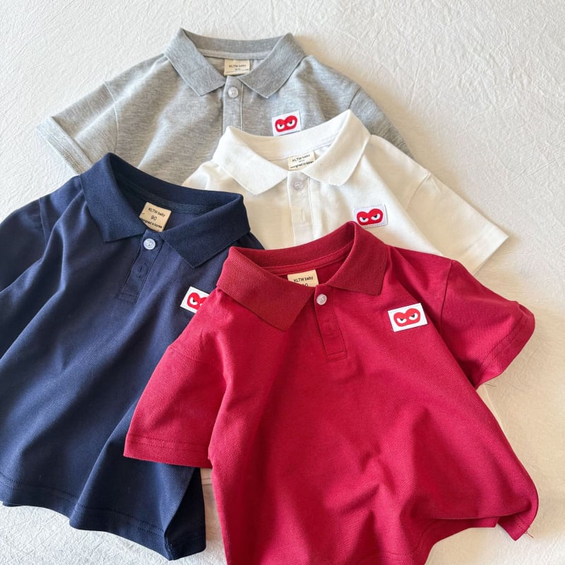 Tricou polo pentru copii, bumbac, vară 2025, unisex, pentru copii 3–8 ani