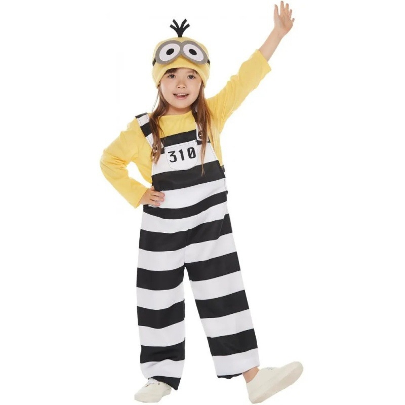 Hijalius Minions dvodijelni cosplay kostim za muškarce, poliester materijal, 95%+ poliester, bez ovratnika