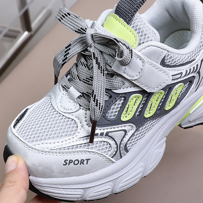Dječje tenisice Dad Shoes, prozračni mrežasti gornji dio, lagane, otporne na habanje, Velcro zatvaranje, potplat od gume/EVA/PU