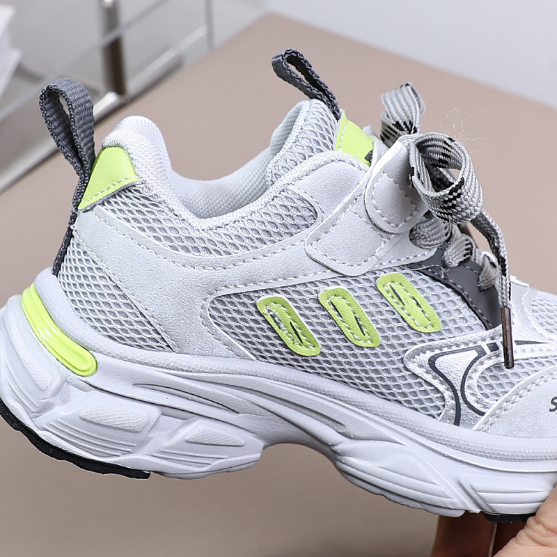 Dječje tenisice Dad Shoes, prozračni mrežasti gornji dio, lagane, otporne na habanje, Velcro zatvaranje, potplat od gume/EVA/PU