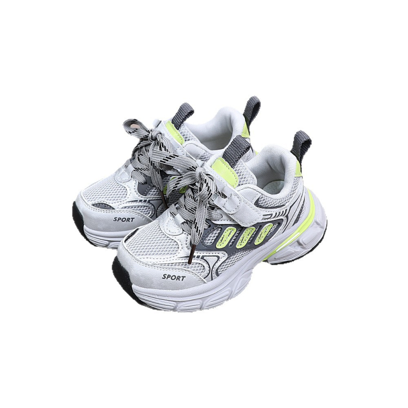 Dječje tenisice Dad Shoes, prozračni mrežasti gornji dio, lagane, otporne na habanje, Velcro zatvaranje, potplat od gume/EVA/PU