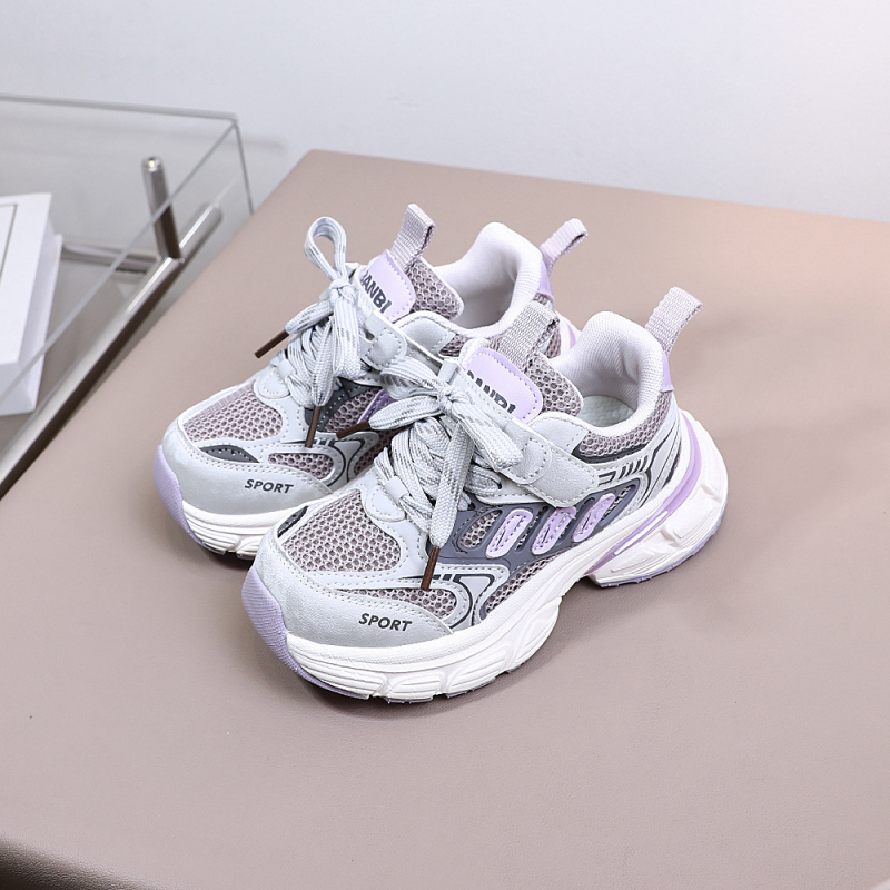 Dječje tenisice Dad Shoes, prozračni mrežasti gornji dio, lagane, otporne na habanje, Velcro zatvaranje, potplat od gume/EVA/PU