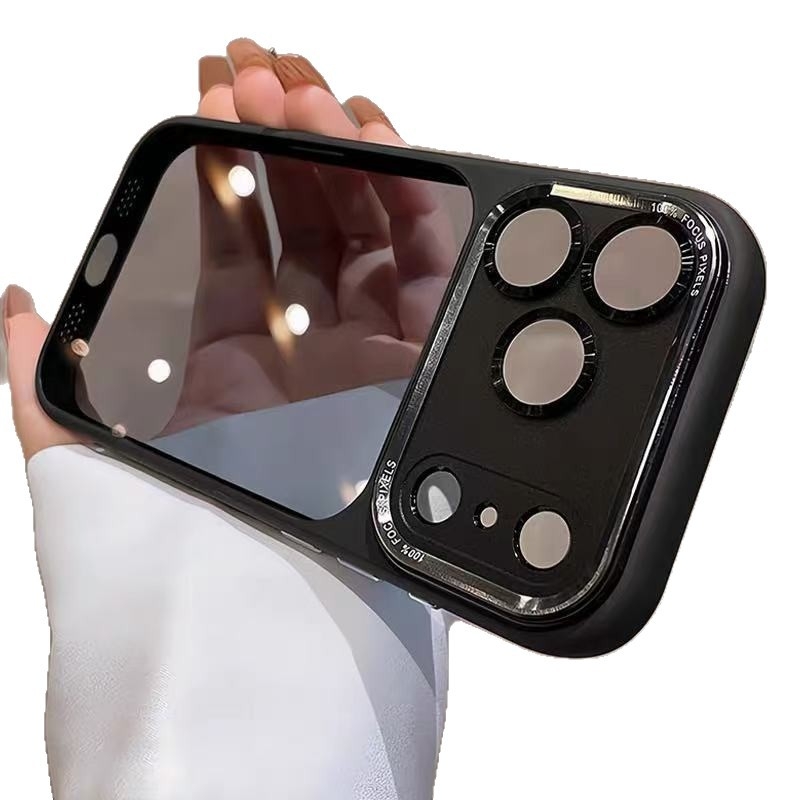 Carcasă Xingyu Orange cu obiectiv metalic pentru iPhone 17 Pro Max – minimalistă, gravură în relief, protecție anti-cădere, compatibilă cu seria iPhone 11–17 Pro/Max