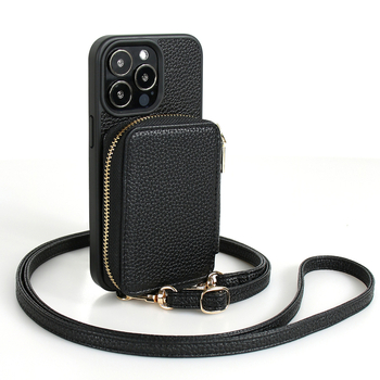 KACONE púzdro na iPhone s podstavcom — proti nárazu, proti otlačkom prstov, proti pádu, proti opotrebeniu, imitovaná koža, CNC spracovanie, pre radu iPhone 11–14