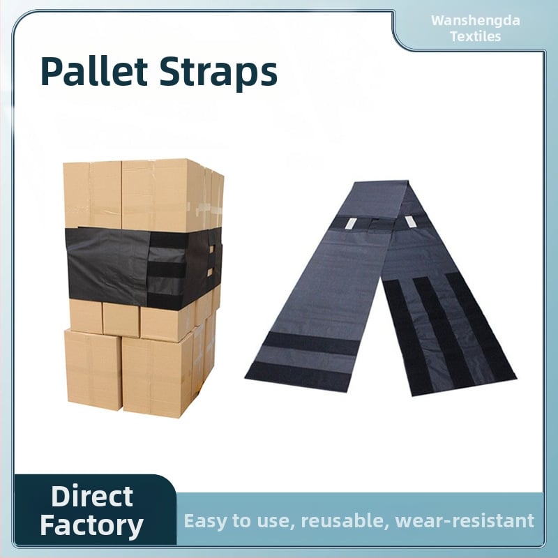 Șnur pentru mărfuri din nailon/poliester cu țesătură Oxford îngroșată, cu Velcro, pentru fixarea încărcăturii pe paleți – uz industrial