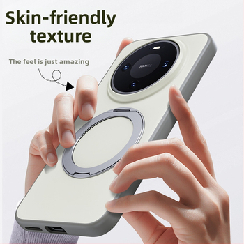 Obal Huawei Mate80 Pro s otočnou magnetickou podstavou — 2-v-1 mäkký okraj a pevný zadný panel z akrylu, matný povrch, anti otlačky prstov