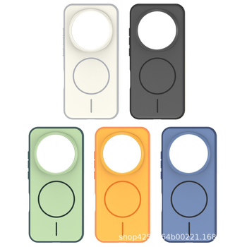 Husă Huawei Mate80 Pro cu suport rotativ magnetic — 2-în-1 margine moale și spate din acrilic, finisaj frosted, anti-amprentă