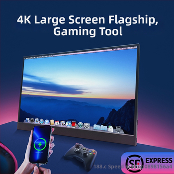 Φορητή IPS οθόνη με ανάλυση 1080p, αναλογία 16:9, USB/HDMI διεπαφή, 15W ισχύς