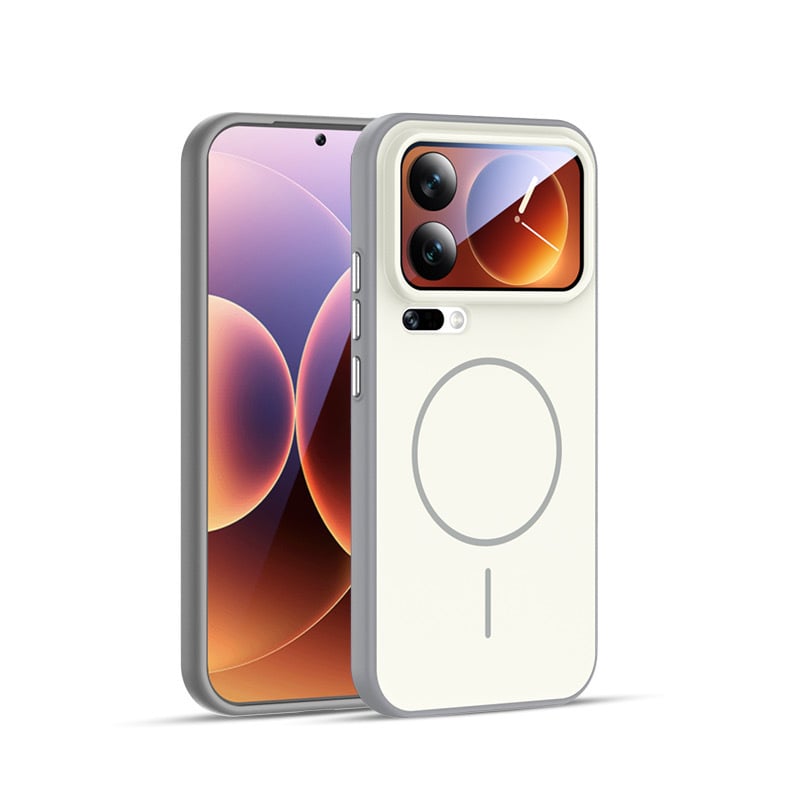 Carcasă pentru telefon Xiaomi 17Pro cu margine 2 în 1 moale și panou din acril dur, finisaj mat, protecție anti-cădere, compatibilă cu Xiaomi