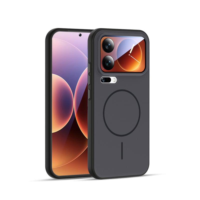 Carcasă pentru telefon Xiaomi 17Pro cu margine 2 în 1 moale și panou din acril dur, finisaj mat, protecție anti-cădere, compatibilă cu Xiaomi