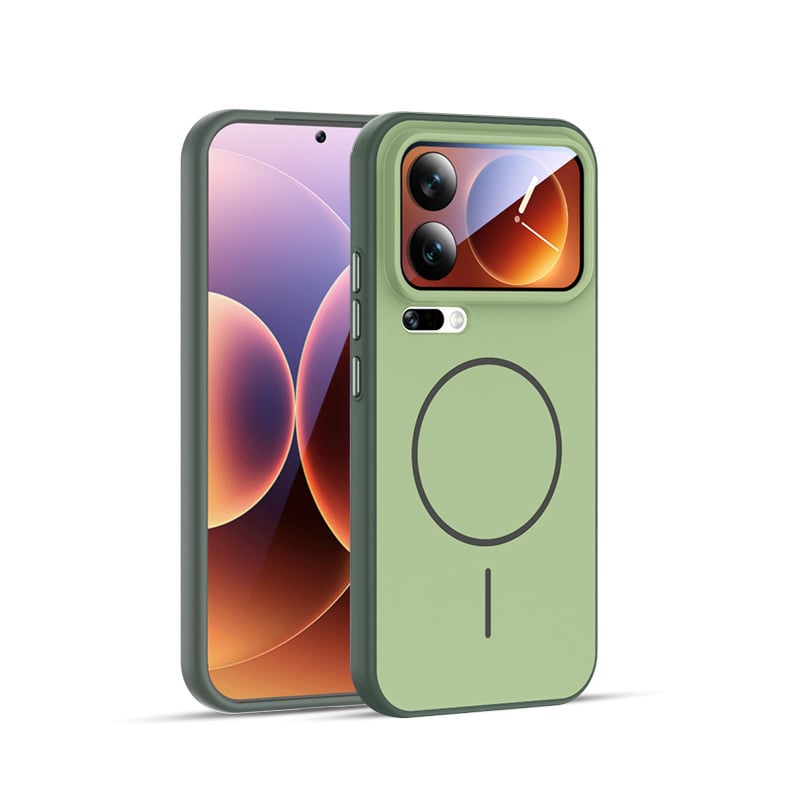 Carcasă pentru telefon Xiaomi 17Pro cu margine 2 în 1 moale și panou din acril dur, finisaj mat, protecție anti-cădere, compatibilă cu Xiaomi