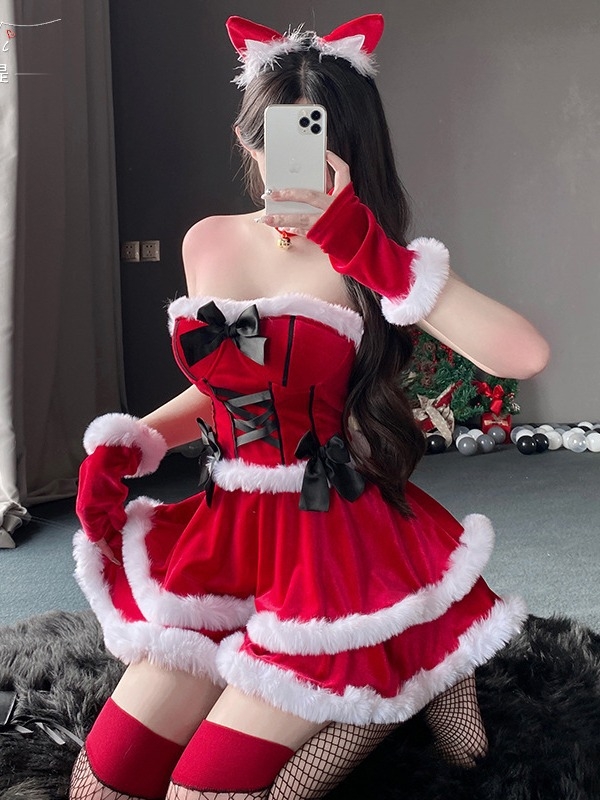 Xianyi Halloween kostim — Ženski cosplay za scensku izvedbu, koreanski velur, poliester s elastanom (80–90% poliester, <30% elastan), za igre i anime uloge, zima 2023