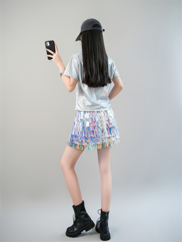 Csapat cheerleading jelmez a megnyitó ünnepségre – jazz előadás, poliészter-elasztán anyag, punk utcai stílus, nyár 2025