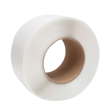 Átlátszó PP csomagoló szalag fél-automata forró olvasztó géphez, 0,8 mm, szakítószilárdság 20 kg, súly 10 kg, ipari minőség