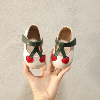 Cui Yaya pantofi din piele pentru copii 12–36 luni – talpă moale, respirabili, anti-derapare, Velcro, design desen animat