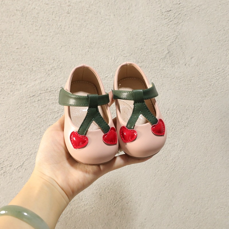 Cui Yaya pantofi din piele pentru copii 12–36 luni – talpă moale, respirabili, anti-derapare, Velcro, design desen animat