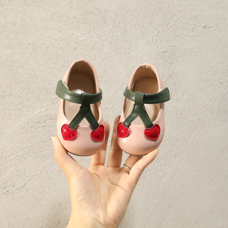 Cui Yaya pantofi din piele pentru copii 12–36 luni – talpă moale, respirabili, anti-derapare, Velcro, design desen animat