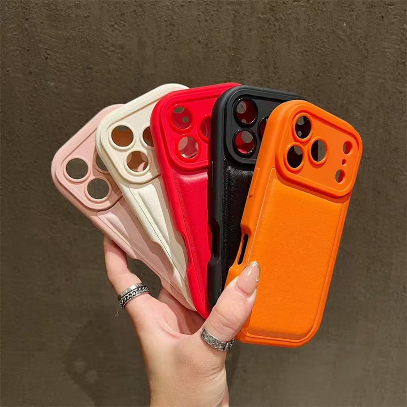 Kućište za iPhone 11 s zračnim jastučićem - sveobuhvatni stil, ovčja koža, sprej obrada, otpornost na pad