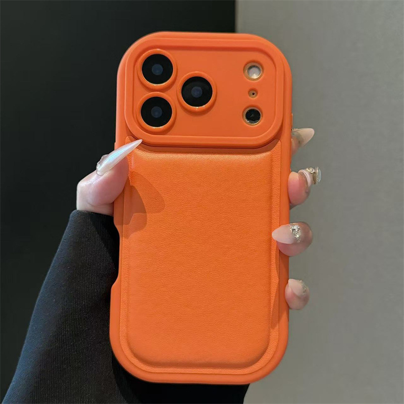 Kućište za iPhone 11 s zračnim jastučićem - sveobuhvatni stil, ovčja koža, sprej obrada, otpornost na pad