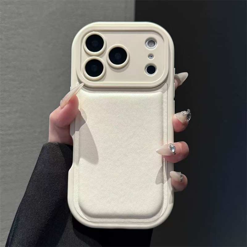 Kućište za iPhone 11 s zračnim jastučićem - sveobuhvatni stil, ovčja koža, sprej obrada, otpornost na pad