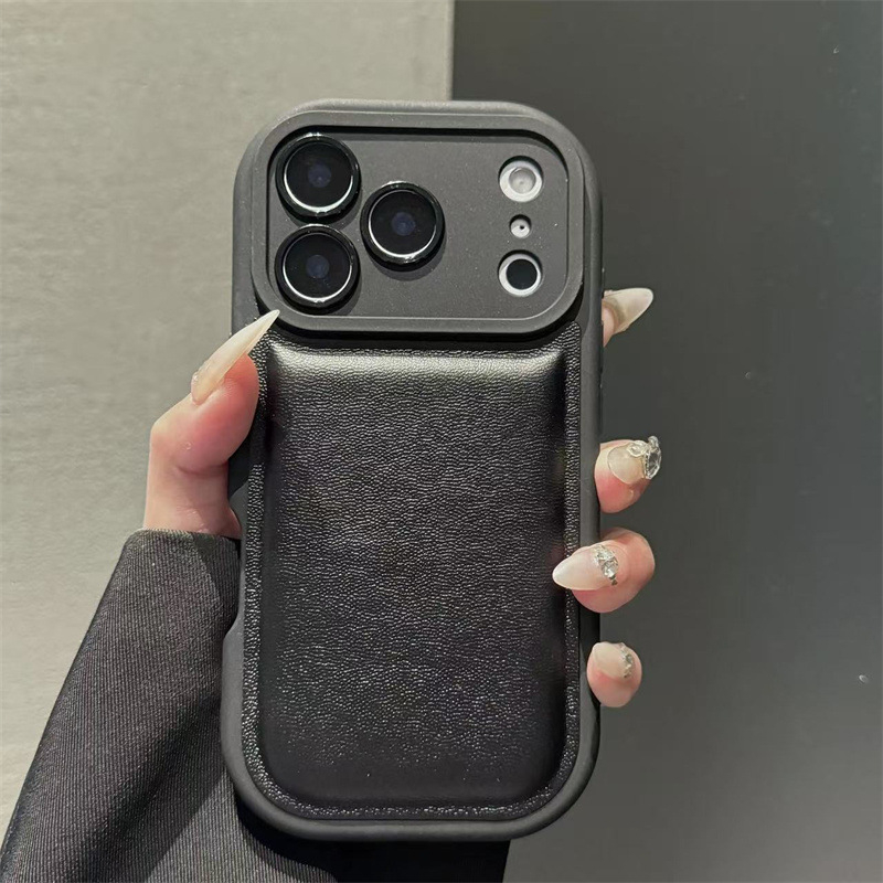 Kućište za iPhone 11 s zračnim jastučićem - sveobuhvatni stil, ovčja koža, sprej obrada, otpornost na pad