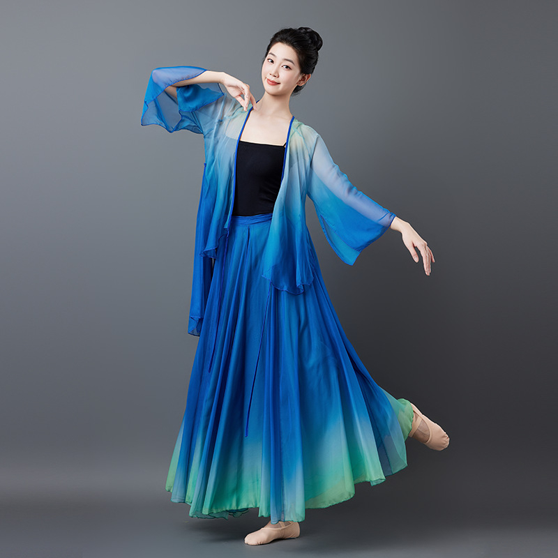 Set folklornog plesnog kostima - Tencel tkanina, Lyocell 95%+, Zima 2024, Ženski, Brend Yunjiao Rose