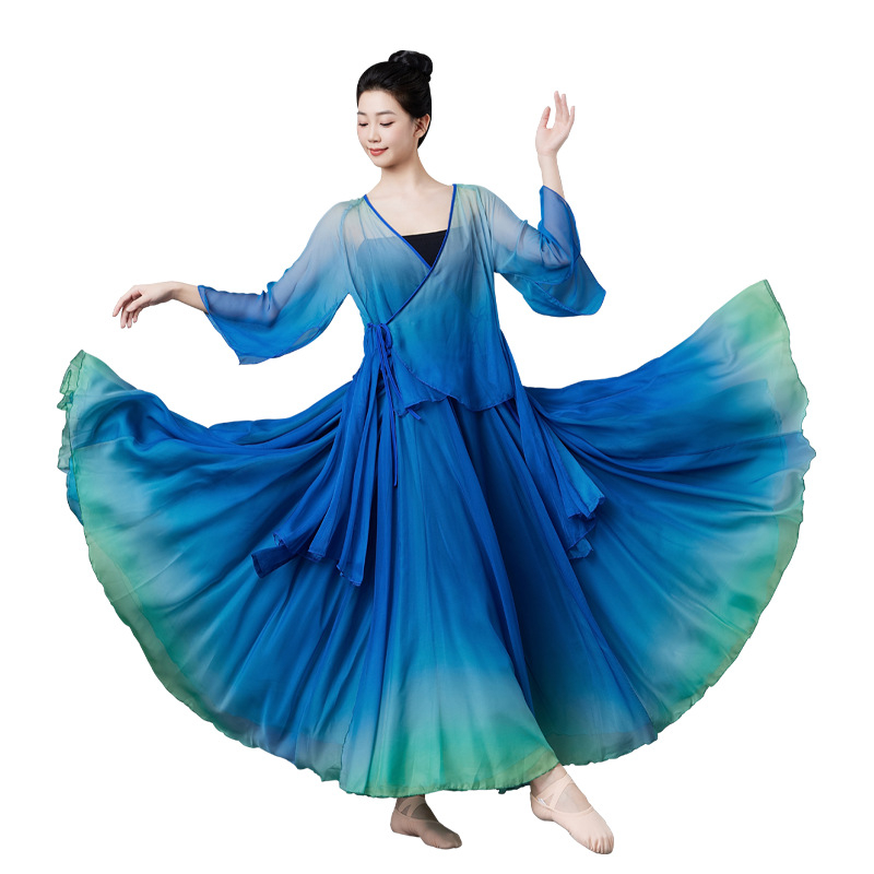 Set folklornog plesnog kostima - Tencel tkanina, Lyocell 95%+, Zima 2024, Ženski, Brend Yunjiao Rose