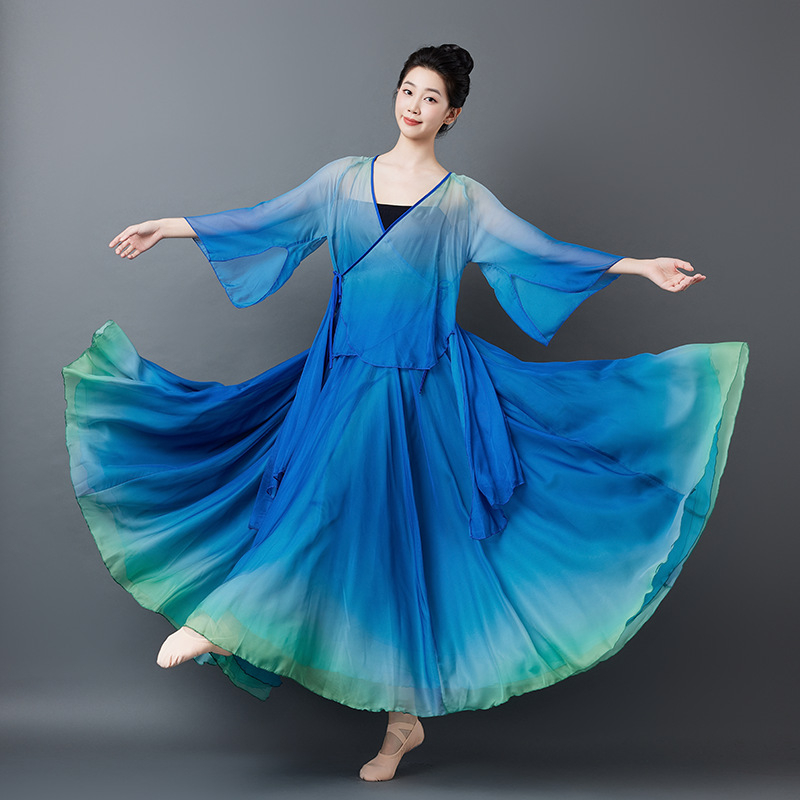 Set folklornog plesnog kostima - Tencel tkanina, Lyocell 95%+, Zima 2024, Ženski, Brend Yunjiao Rose